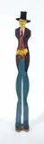 Angelique Gillespie, Sir Alexander Rutherford, First Premier of Alberta, 2005, painted wood sculpture