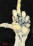 Douglas Jamha, Untitled - Five, oil on wood board