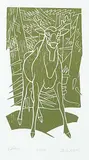 Illingworth Kerr, Spiker #61/100, wood block on paper