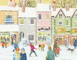 Rosemary Pettet, Untitled - Village Shops, acrylic on paper