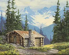 Gordon Rauch, Fisherman's Camp, oil on canvas