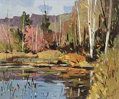 Donald Appelbe Smith, September Wood Lake, 1981, oil on wood board