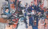 Robert Cameron Steele, Untitled - 1950's Abstract, 1959, oil on canvas