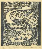 Lowrie Lyle Warrener, 1940 Pot-pourri #19/200, 1940, relief print on paper