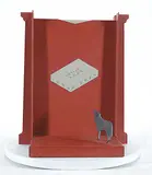 John Alan McEwen, Public Work #20/50, 1990, steel sculpture with book