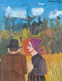 Maxwell Bennett Bates, Farmer and Wife, 1973