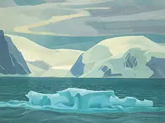 Alan Caswell Collier, Devon Island Glacier - From Jones Sound, oil on canvas