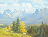 Duncan MacKinnon Crockford, The Bow River Valley Nr. Canmore, Alta