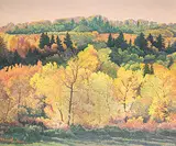 Gilbert A. Flodberg, Autumn Fortress, oil on canvas