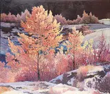 Gilbert A. Flodberg, Final Light, oil on canvas