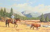 Richard Audley Freeman, Last One In, oil on wood board