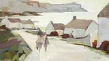 Hilton Macdonald Hassell, Morning Achill, County Mayo, Eire, oil on wood board