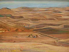 A. Y. Jackson, Porcupine Hills, Alberta, October. 1943, 1943, oil on wood panel