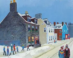 Anthony Law, Jill's House, Hollis Street, Halifax, Nova Scotia, 1981, oil on canvas