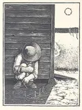William Kurelek, The Hound of Heaven #46/100, colour lithograph on paper