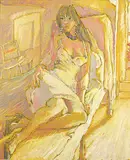Reclining Model by Robert F.M. McInnis, 1988, oil on canvas, sold Nov 2015