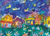 Janet Mitchell, Midsummer Night, watercolour on paper