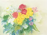 Catherine Perehudoff, Flowers #6, 1980, watercolour on paper