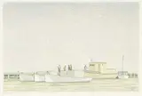 Gimli Harbour #78/100 by Walter J. Phillips, 1934, colour wood block on paper, sold Nov 2015