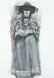 Paul Van Ginkel, Beautiful Shadow - Mrs. Plain Woman, Blood, 1995, watercolour on paper