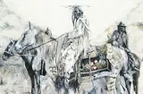 Paul Van Ginkel, Horseback, 1994, acrylic on canvas