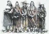 Paul Van Ginkel, Cree, 1906, 1995, watercolour on paper