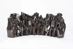 Fahri Aldin, Untitled - The Orchestra Pit, bronze sculpture