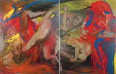Adolf Benca, Thunderbird, 1986, oil and enamel on canvas