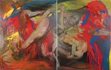 Adolf Benca, Thunderbird, 1986, oil and enamel on canvas