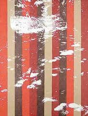 Martin Bennett, Static Image Painting / 4th Variation / Orange / Pathway / Winchester, 2004, oil on canvas