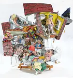 Neil Jeffries, Queen's Birthday, 1985, painted metal and wood sculpture