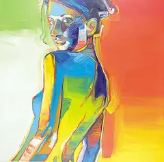 Jeff Ham, Electric Sidne, 2007, acrylic on canvas