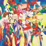 Christian Bergeron, L'etange, acrylic on canvas