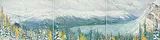 Mary Lou Crerar, October Snow, Bow Valley, watercolour on paper