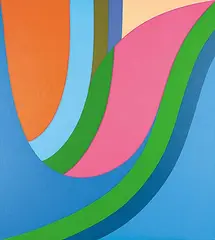 Michèle Drouin, Balancing, 1978, acrylic on canvas