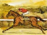 Jane Everett, Stakes Race IV, 2005, oil on wood board