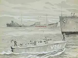 Rowley Walter Murphy, Untitled - An Outbound Convoy, mixed media on paper