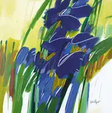 Sophie Paquet, Iris Sauvages, acrylic on canvas