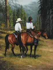 Wendy Risdale, Two for the Road, pastel on paper
