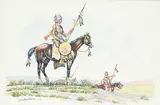 Gerald T. Tailfeathers, Untitled - Indian Scouts