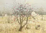 Tinyan Chan, Untitled - The Apple Tree, oil on canvas