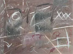 Yolanda Van Dyck, Off the Wall #1, 1979, pastel on paper