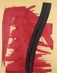 Claude Vermette, Untitled - Caligraphic Stroke, 1979, watercolour on paper