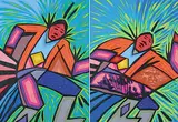 Jerry Whitehead, Movement is Change, 1993, acrylic on paper