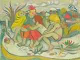 William Arthur Winter, Untitled - Girls on the Beach
