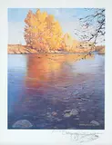 Richard Berg, Elbow River, photolithographic reproduction on paper
