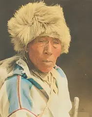 Harry Pollard, Night Gypsy [Blackfoot], hand coloured photograph on paper
