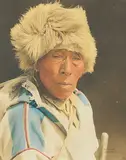 Harry Pollard, Night Gypsy [Blackfoot], hand coloured photograph on paper