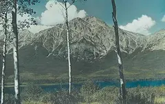 Joseph A. Weiss, Pyramid Mtn. - Jasper Park, hand coloured photograph on paper