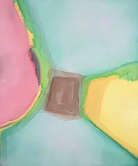 Earla M. Alexander, Conjunction, 1970, mixed media on canvas